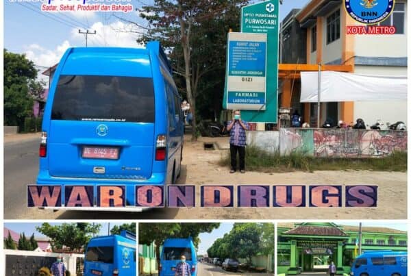 BNN Kota Metro Melakukan KIE P4GN Keliling di Wilayah Kel Purwosari