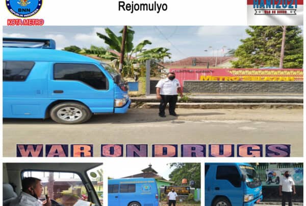 BNN Kota Metro Mengadakan KIE P4GN Keliling di Wilayah Kelurahan Rejomulyo