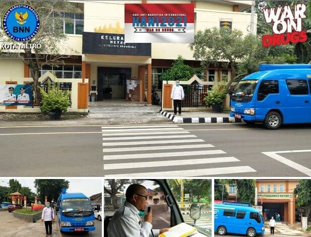 BNN Kota Metro Melakukan KIE P4GN Keliling di Wilayah Kel Metro BNN Kota Metro Melakukan KIE P4GN Keliling di Wilayah Kel Metro