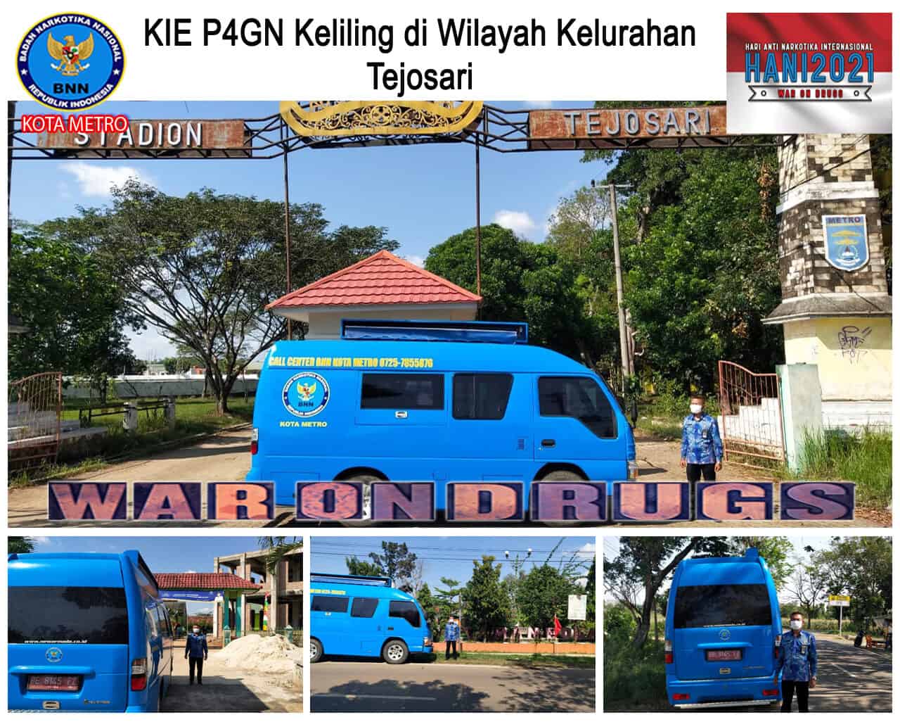 BNN Kota Metro KIE P4GN Keliling di Wilayah Kel Tejosari BNN Kota Metro KIE P4GN Keliling di Wilayah Kel Tejosari