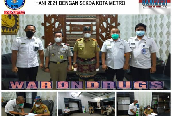 BNN Kota Metro Koordinasi P4GN Pra HANI dengan SEKDA Kota Metro