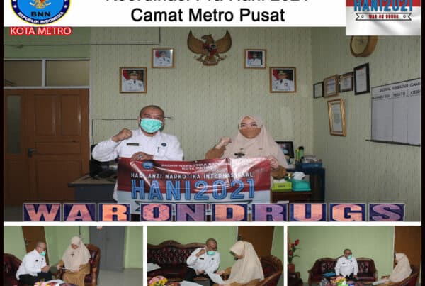 BNN KOTA METRO MELAKUKAN KOORDINASI Pra HANI DENGAN Camat METRO PUSAT, METRO UTARA & LURAH PURWOASRI