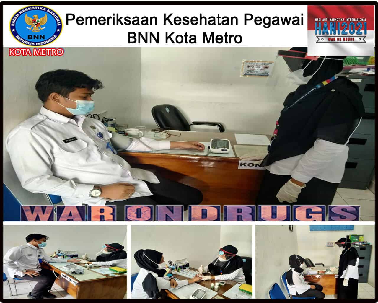 BNN Kota Metro Melakukan Pemeriksaan Kesehatan Pegawai BNN Kota Metro Melakukan Pemeriksaan Kesehatan Pegawai