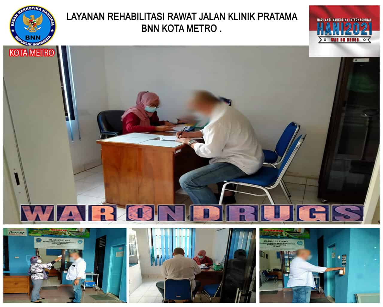Klinik Pratama BNN Kota Metro Melakukan Layanan Rehabilitasi Rawat Jalan Klinik Pratama BNN Kota Metro Melakukan Layanan Rehabilitasi Rawat Jalan