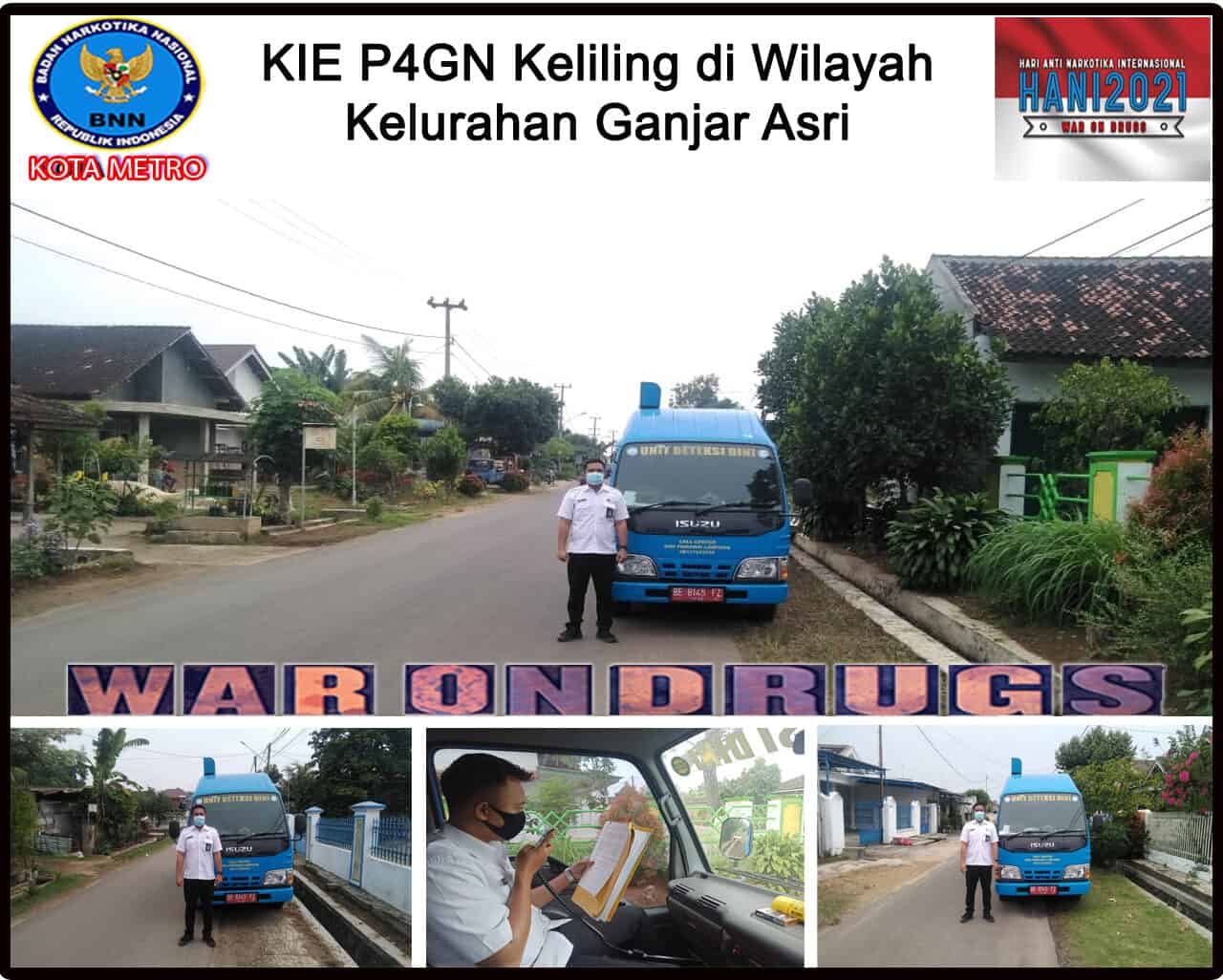 BNN Kota Metro Melakukan KIE P4GN Keliling di Wilayah Kelurahan GanjarAsri Konsep Otomatis