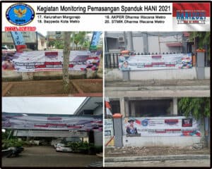 BNN Kota Metro Melakukan Monitoring Spanduk HANI Tahun 2021 BNN Kota Metro Melakukan Monitoring Spanduk HANI Tahun 2021