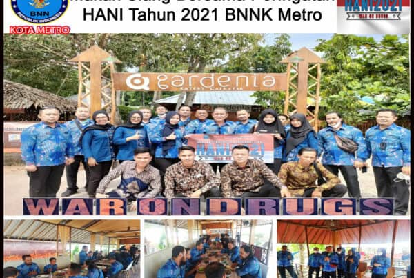 BNN Kota Metro Melakukan Makan Siang Bersama Peringatan HANI 2021