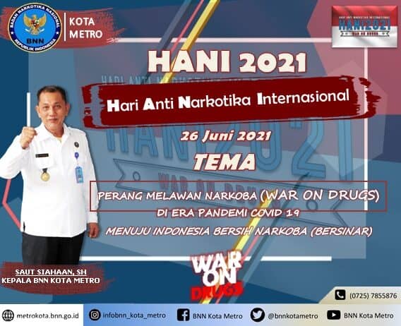 BNN KOTA METRO MENGUCAPKAN SELAMAT HANI 2021 Konsep Otomatis
