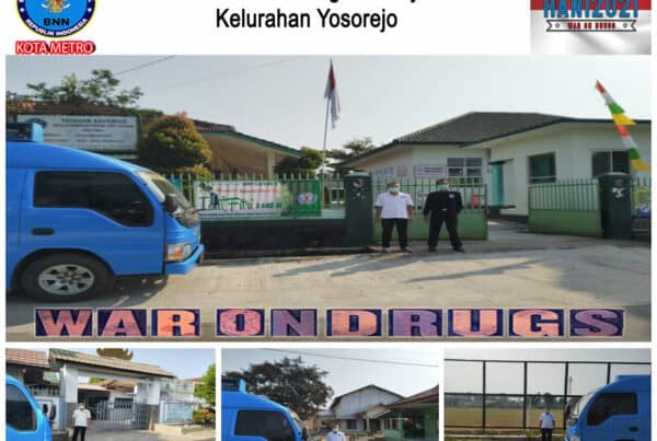 BNN Kota Metro Melakukan KIE P4GN Keliling di Wilayah Kelurahan Yosorejo