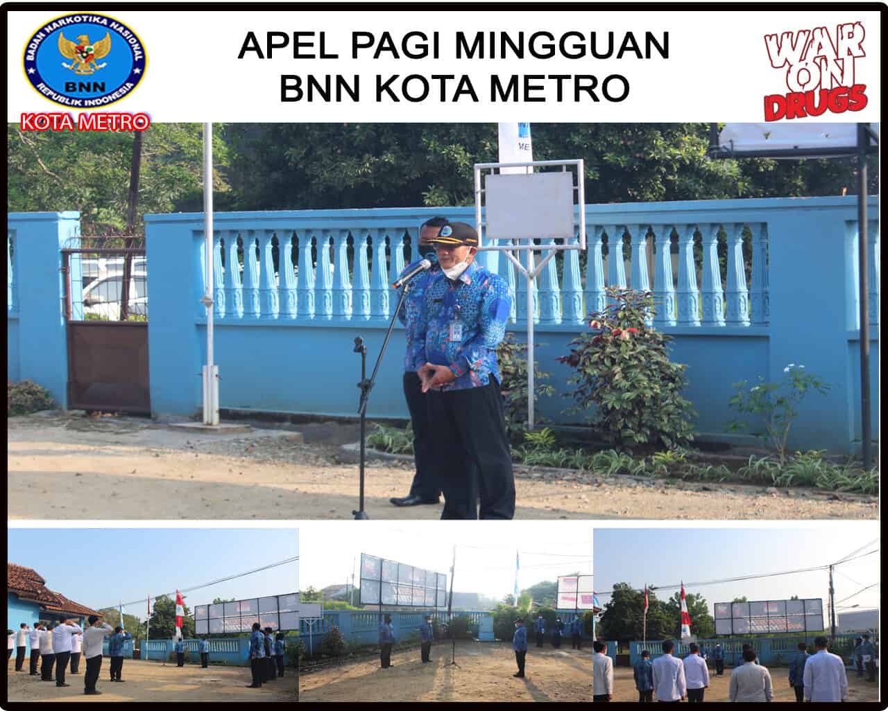 BNN Kota Metro Melakukan Apel Pagi Di Lingkungan BNN Kota Metro BNN Kota Metro Melakukan Apel Pagi Di Lingkungan BNN Kota Metro