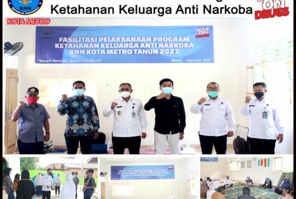 BNN Kota Metro Melakukan Fasilitasi Pelaksanaan Program Ketahanan Keluarga Anti Narkoba Tahun 2021