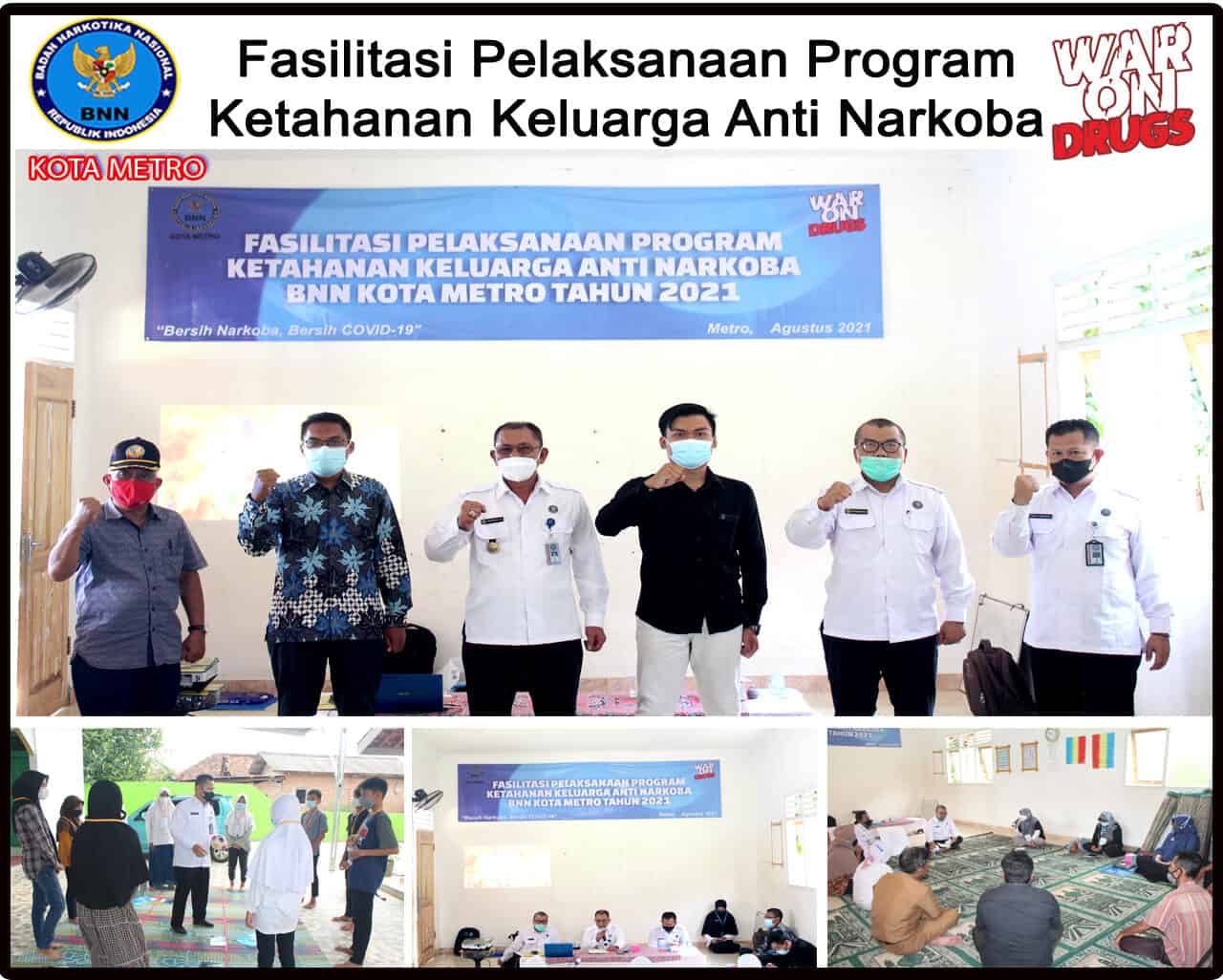 BNN Kota Metro Melakukan Fasilitasi Pelaksanaan Program Ketahanan Keluarga Anti Narkoba Tahun 2021 BNN Kota Metro Melakukan Fasilitasi Pelaksanaan Program Ketahanan Keluarga Anti Narkoba Tahun 2021