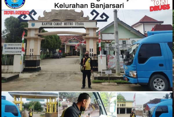 BNN Kota Metro Melakukan KIE P4GN Keliling di Wilayah Kelurahan Banjarsari