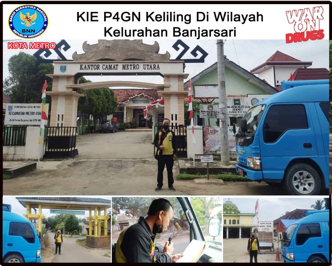 BNN Kota Metro Melakukan KIE P4GN Keliling di Wilayah Kelurahan Banjarsari BNN Kota Metro Melakukan KIE P4GN Keliling di Wilayah Kelurahan Banjarsari