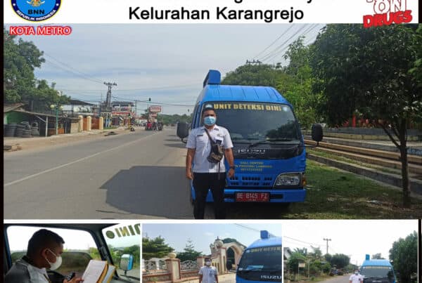 BNN Kota Metro Melakukan KIE P4GN Keliling di Wilayah Kelurahan Karangrejo