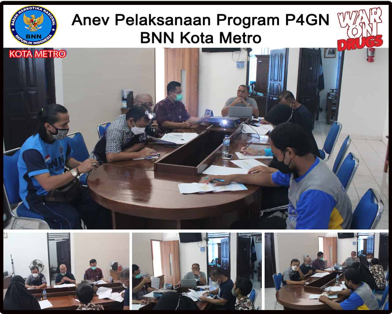 BNN Kota Metro Melakukan Anev Pelaksanaan Program P4GN BNN Kota Metro Melakukan Anev Pelaksanaan Program P4GN