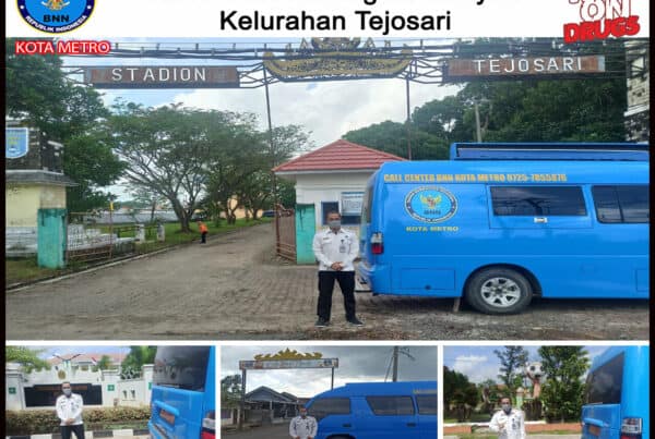 BNN Kota Metro Melakukan KIE P4GN Keliling di Wilayah Kelurahan Tejosari