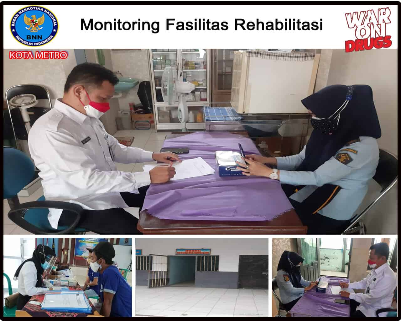 BNN Kota Metro Melakukan Monitoring Fasilitas Rehabilitasi Konsep Otomatis