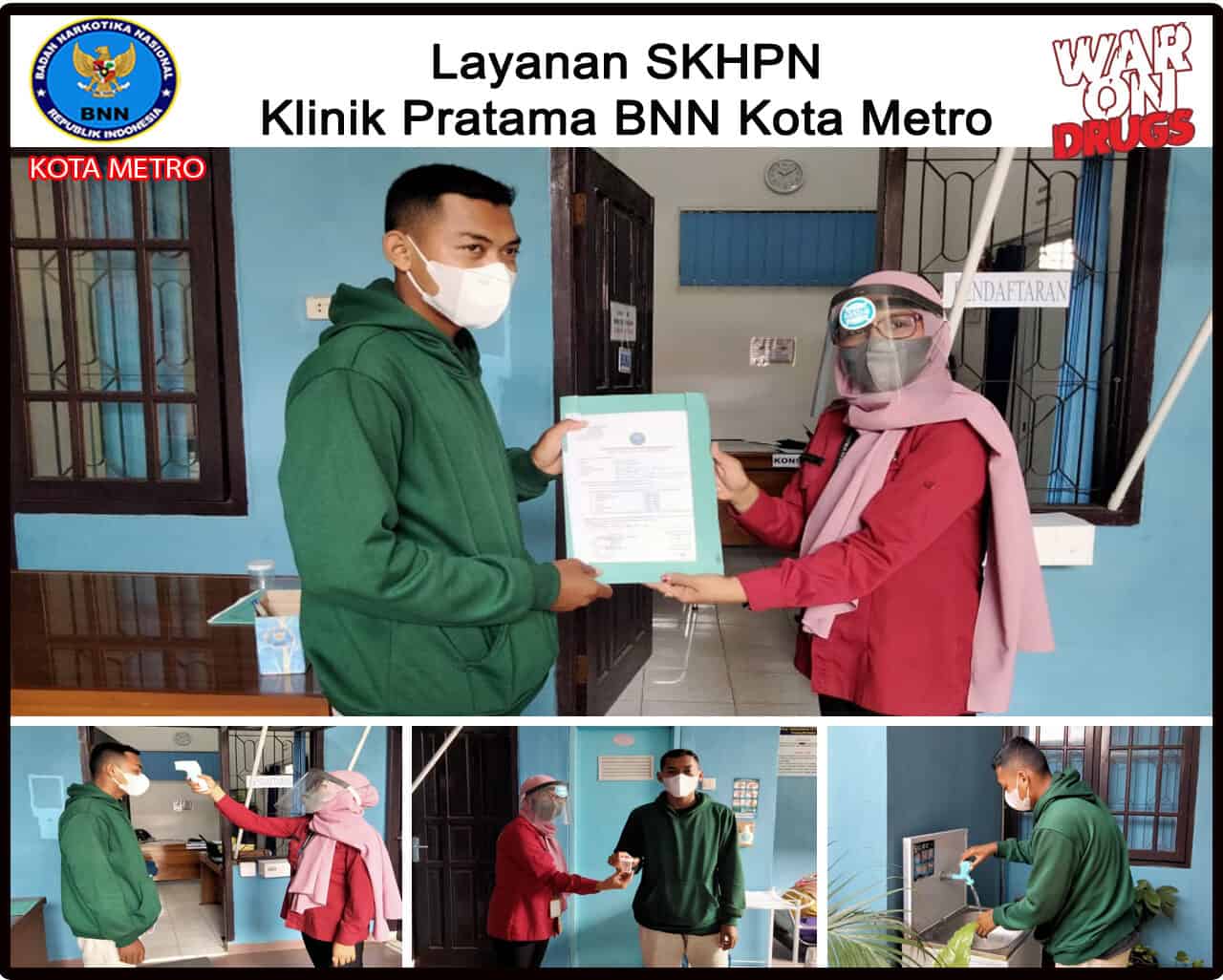 Klinik Pratama BNN Kota Metro Melakukan Layanan SKHPN Konsep Otomatis