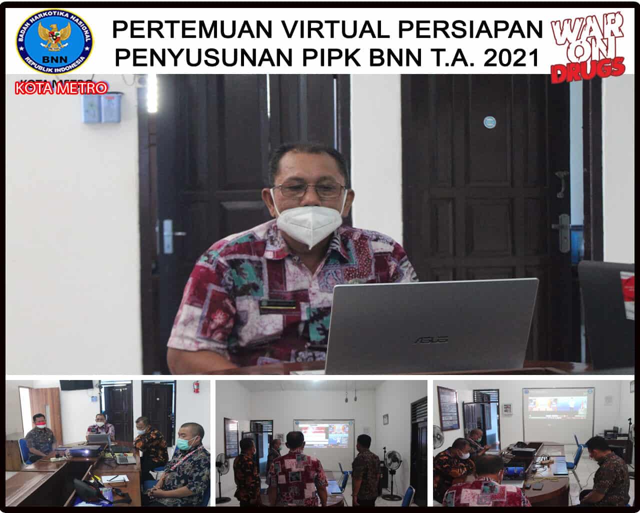 BNN Kota Metro Mengikuti Pertemuan Virtual Persiapan Penyusunan Rancangan PPIK BNN TA 2021 BNN Kota Metro Mengikuti Pertemuan Virtual Persiapan Penyusunan Rancangan PPIK BNN TA 2021