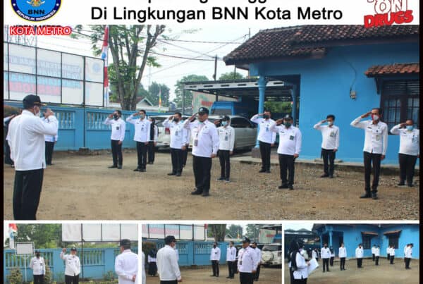 BNN Kota Metro Melakukan Apel Mingguan BNN Kota Metro Melakukan Apel Mingguan