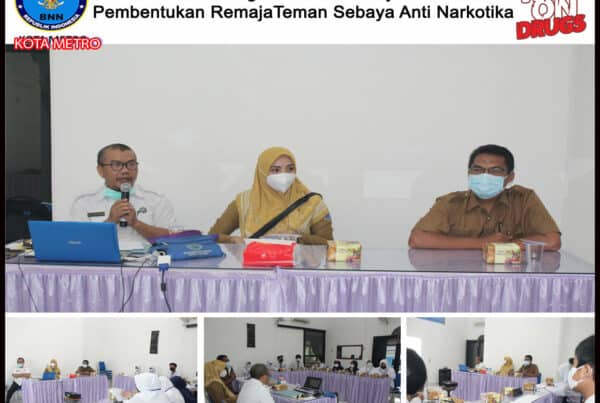 BNN Kota Metro Melakukan Kegiatan Dialog Interaktif Remaja Teman Sebaya Anti Narkotika Tahun 2021 (Pertemuan Kelima)