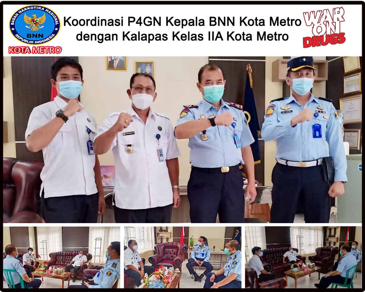 Kepala BNN Kota Metro Melakukan Koordinasi dengan Kalapas Kelas II A Metro Kepala BNN Kota Metro Melakukan Koordinasi dengan Kalapas Kelas II A Metro