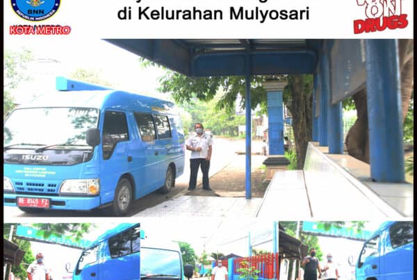 BNN Kota Metro Melakukan KIE P4GN Keliling di Wilayah Kelurahan Mulyosari