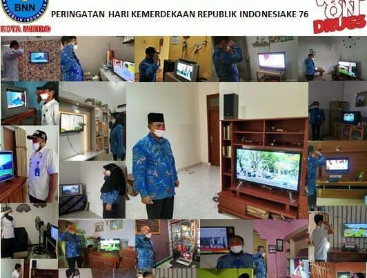 UPACARA DETIK-DETIK PROKLAMASI DALAM RANGKA PERINGATAN HARI ULANG TAHUN KE-76 KEMERDEKAATAN REPUBLIK INDONESIA TAHUN 2021
