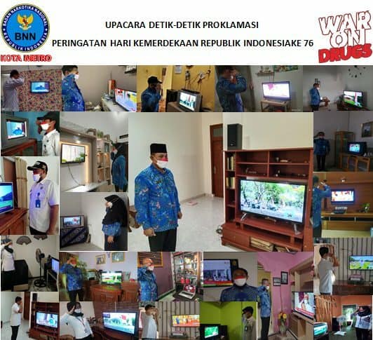 UPACARA DETIK-DETIK PROKLAMASI DALAM RANGKA PERINGATAN HARI ULANG TAHUN KE-76 KEMERDEKAATAN REPUBLIK INDONESIA TAHUN 2021