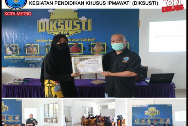 BNN KOTA METRO MELAKSANAKAN KIE P4GN Kepada Peserta Kegiatan DIKSUSTI