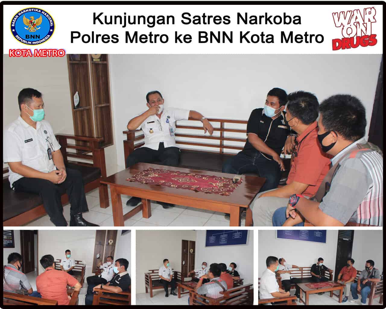 KOORDINASI P4GN POLRES METRO KE BNN KOTA METRO KOORDINASI P4GN POLRES METRO KE BNN KOTA METRO.