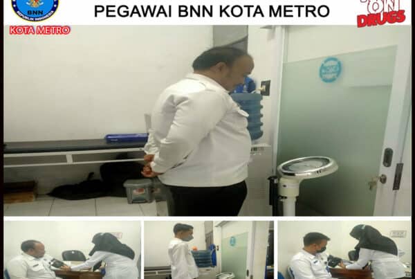 BNN Kota Metro Melakukan Pemeriksaan Kesehatan Pegawai