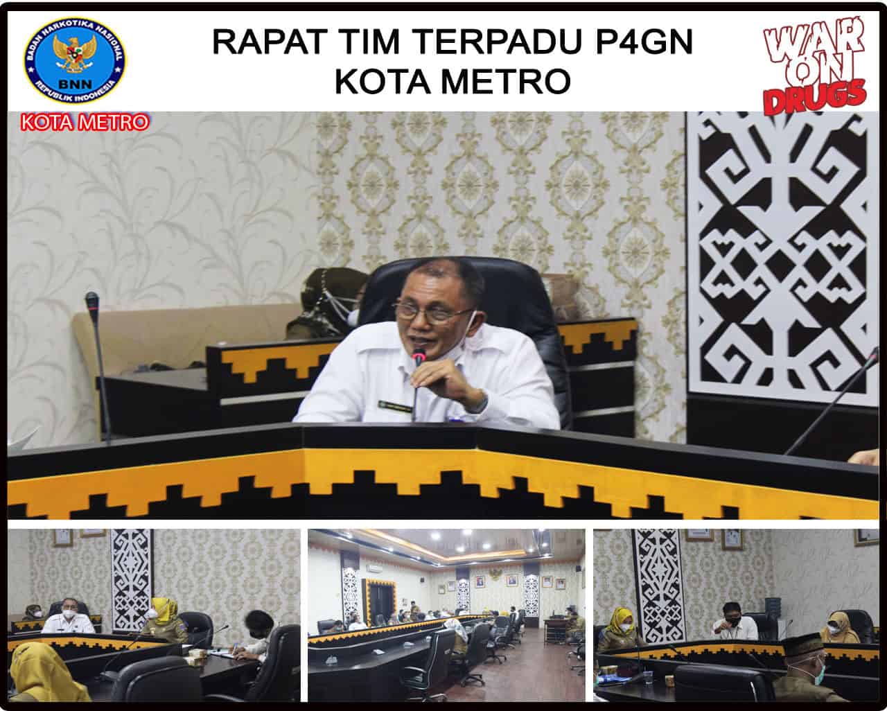 RAPAT TIM TERPADU P4GN DI KOTA METRO
