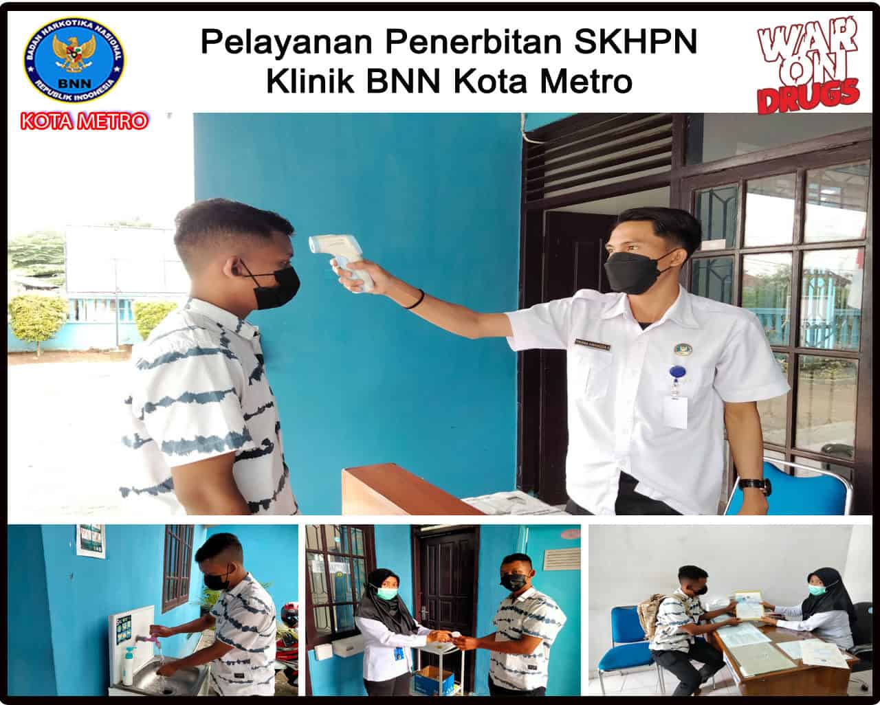 Klinik Pratama BNN Kota Metro Melakukan Layanan SKHPN