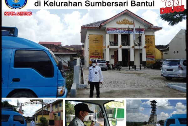 BNN KOTA METRO MELAKSANAKAN PENYULUHAN KELILING SOSIALISASI P4GN DAN PENCEGAHAN PENYEBARAN COVID-19 DI WILAYAH KELURAHAN SUMBERSARI BANTUL