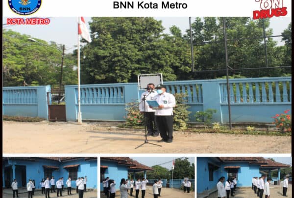 BNN Kota Metro Melakukan Apel Mingguan Konsep Otomatis