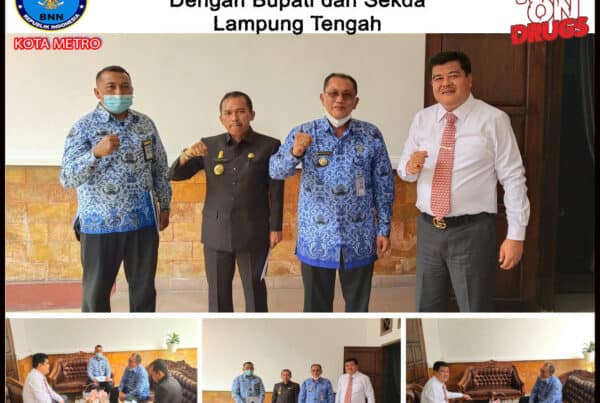BNN Kota Metro Melakukan Koordinasi Dengan Pemerintah Kabupaten Lampung Tengah