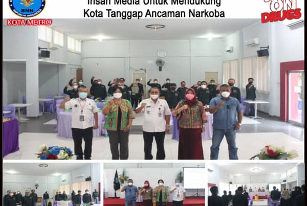 BNN Kota Metro Melakukan Workshop Penguatan Kapasitas Kepada Insan Media Untuk Mendukung Kota Tanggap Ancaman Narkoba