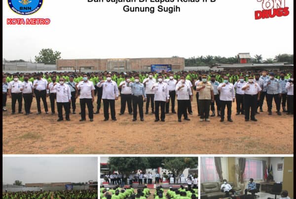 BNN Provinsi Lampung Melakukan Kunjungan Kerja Di Lapas Kelas IIB Gunung Sugih