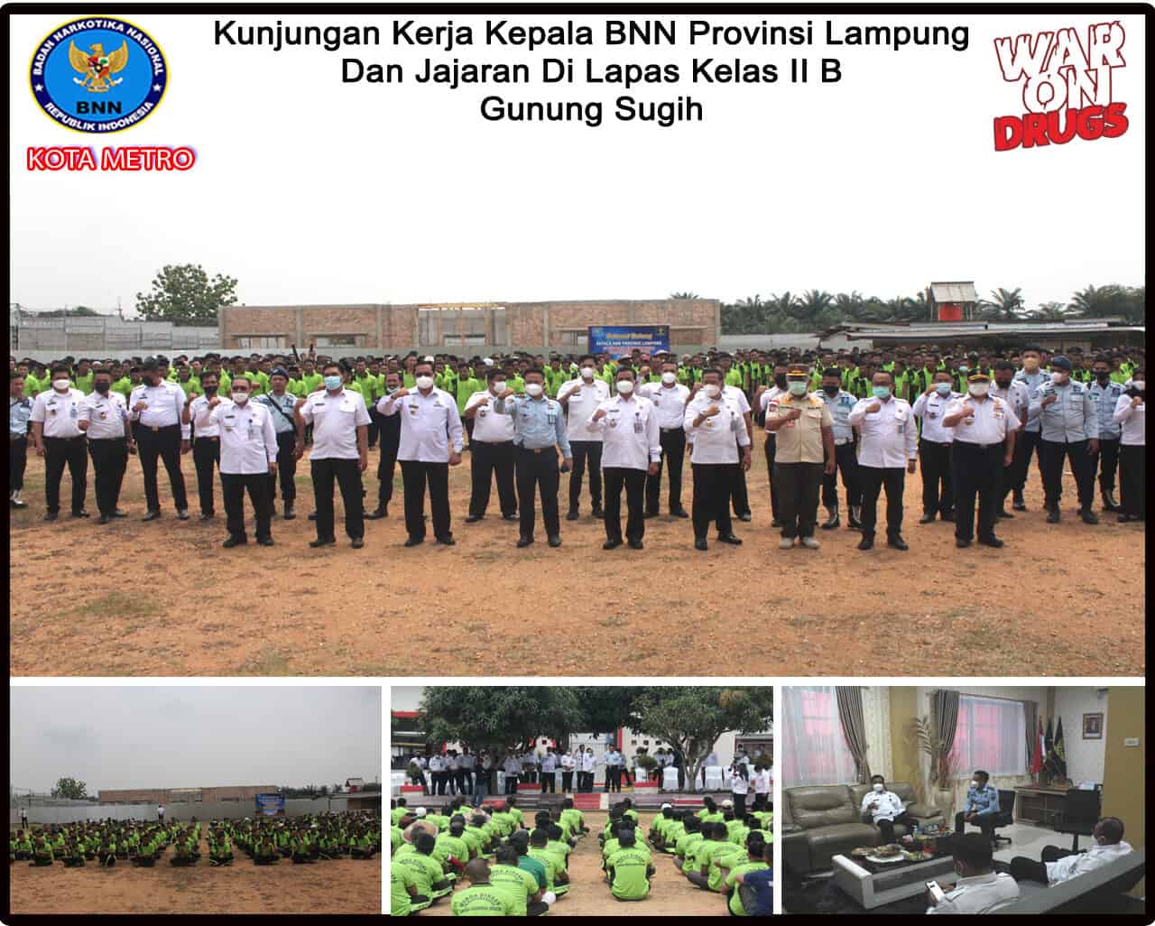 BNN Provinsi Lampung Melakukan Kunjungan Kerja Di Lapas Kelas IIB Gunung Sugih BNN Provinsi Lampung Melakukan Kunjungan Kerja Di Lapas Kelas IIB Gunung Sugih