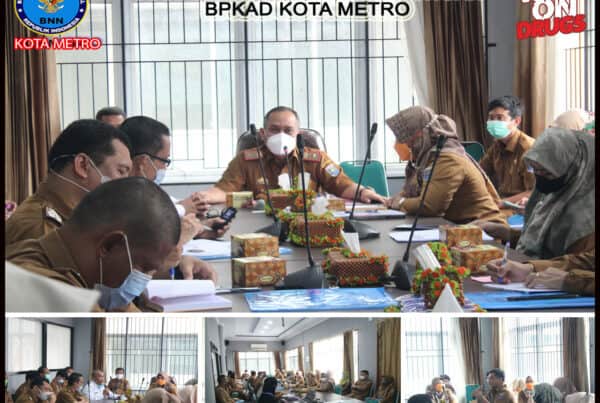 BNN Kota Metro Melakukan KIE P4GN Sosialisasi Bahaya Narkoba Bagi ASN Di Lingkungan