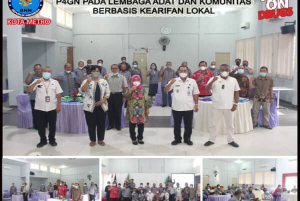 BNN Kota Metro Melakukan Pelaksanaan Pengembangan Kapasitas P4GN Pada Lembaga Adat dan Komunitas Berbasis Kearifan Lokal