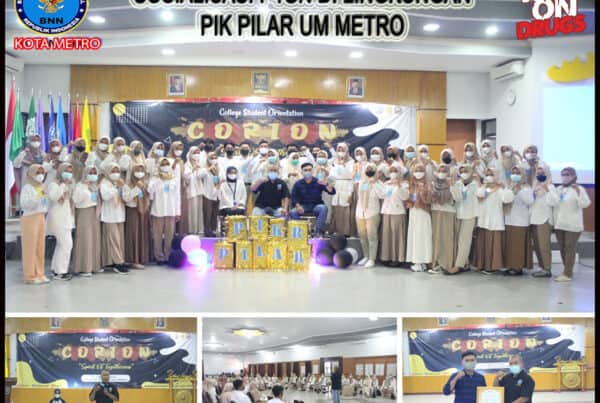 BNN KOTA METRO MELAKSANAKAN KIE P4GN DI LINGKUNGAN PIK PILAR UM METRO