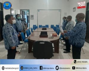 BNN Kota Metro Melakukan Pembacaan Naskah Pancasila