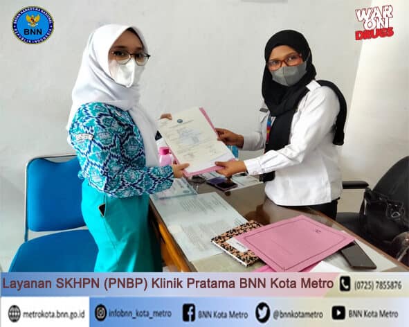 Klinik Pratama BNN Kota Metro Melakukan Layanan SKHPN/PNBP Klinik Pratama BNN Kota Metro Melakukan Layanan SKHPN/PNBP