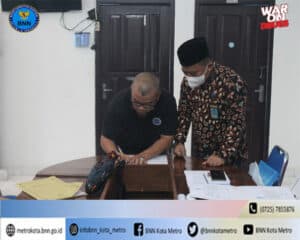 BNN Kota Metro Melakukan Rapat Teknis Di Lingkungan Kantor