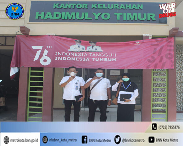 BNN Kota Metro Melakukan Koordinasi Program Ketahanan Keluarga Anti Narkoba Di Kelurahan Hadimulyo Timur BNN Kota Metro Melakukan Koordinasi Program Ketahanan Keluarga Anti Narkoba Di Kelurahan Hadimulyo Timur