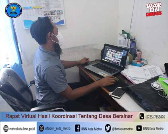 BNN Kota Metro Mengikuti Rapat Virtual Koordinasi Antar Kedeputian Di Lingkungan BNN BNN Kota Metro Mengikuti Rapat Virtual Koordinasi Antar Kedeputian Di Lingkungan BNN