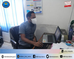 BNN Kota Metro Mengikuti Rapat Virtual Koordinasi Antar Kedeputian Di Lingkungan BNN